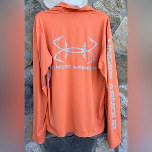 Under Armour Iso Chill Pullover Sz L Men Performance Activewear Big Logo Graphic